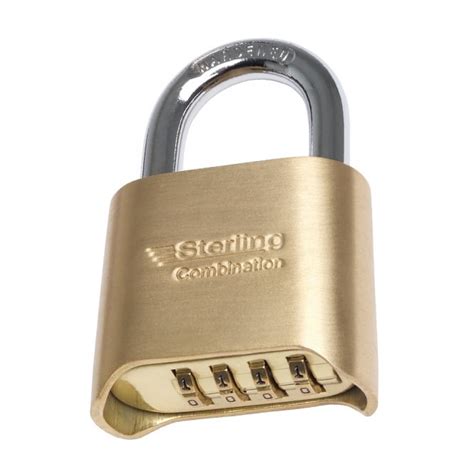 50mm 4 Dial Brass Combination Padlock