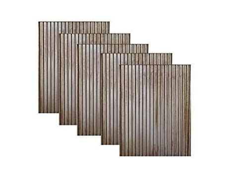 Corrugated Steel Metal Wainscoting 5 Pack Of Rusted Sheets 36 Height Dakota Tin Walmart