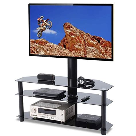 Tavr Swivel Floor Tv Stand With Mount In Flat Panel Height