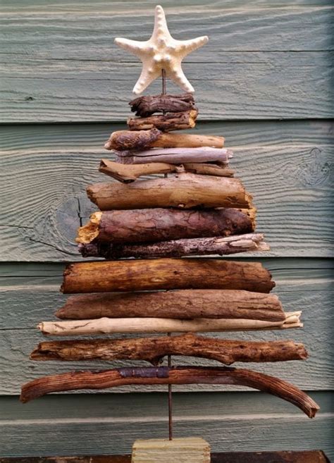 Sapin En Bois Flotté à Fabriquer Pour Noël 56 Idées Charmantes