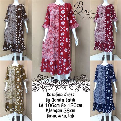 Jual Daster Batik Qonita Rosalina Busui Asli Pekalongan Shopee Indonesia