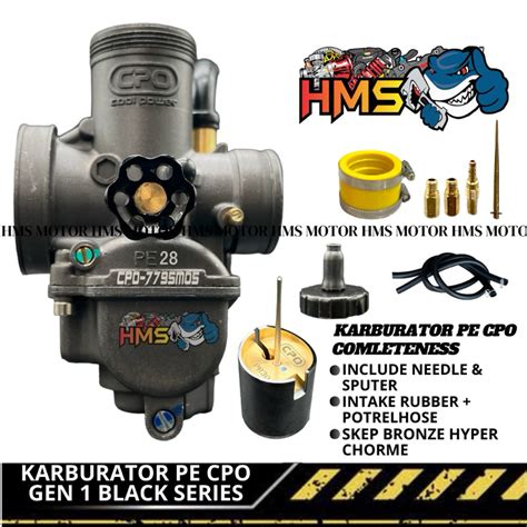 Jual KARBURATOR KARBU CPO ORIGINAL PE CPO 24 26 28 30 HITAM BLACK