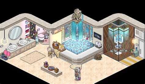 Banheiro Inspirado Em Pinterest Por Fiona Habblet Habbo Desenho De