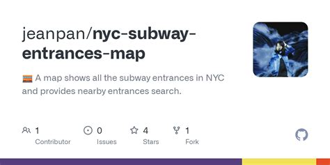 Github Jeanpannyc Subway Entrances Map A Map Shows All The Subway