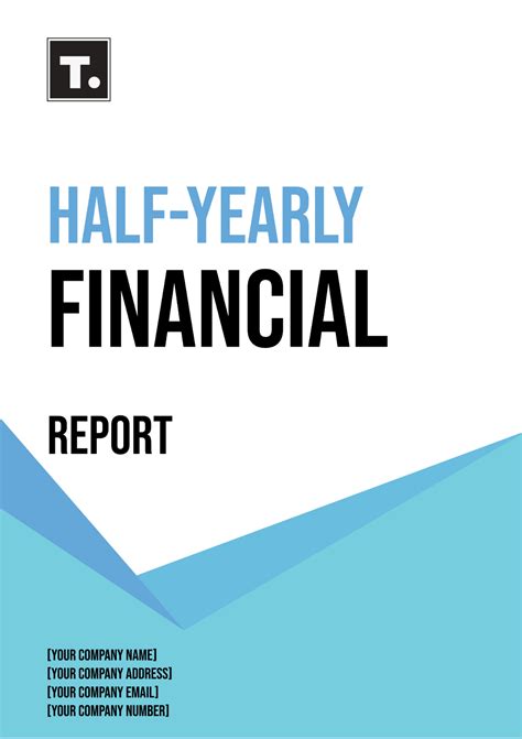 Free Half Yearly Financial Report Template Edit Online And Download