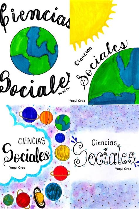 Portadas Para Cuadernos De Ciencias Sociales Caratulas Escolares