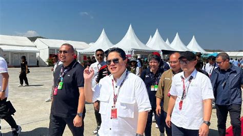 Menteri Bumn Erick Thohir Nonton Motogp Mandalika Pakai Tiket Vip