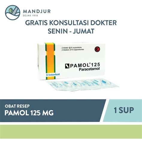 Jual Pamol Suppositoria Mg Shopee Indonesia