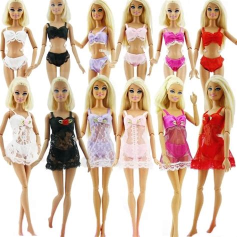 Poppenkleertjes Geschikt Voor Barbie Set Van Stuks Lingerie