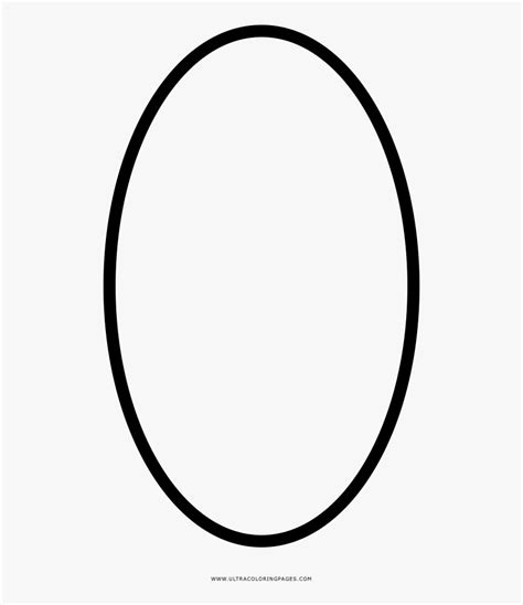 Oval Shape Coloring Page