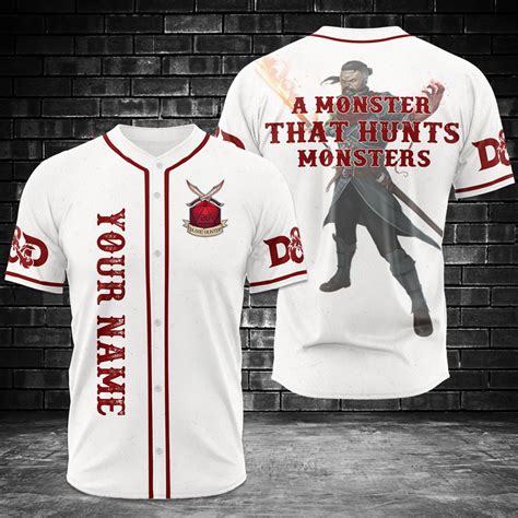 Dnd Class White Baseball Jersey Buckprints