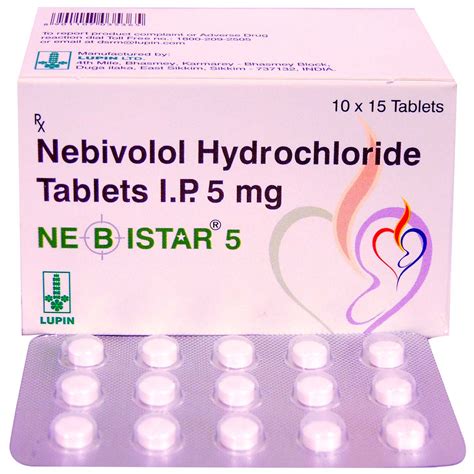 Nebivolol Hydrochloride Tablets 5Mg At Rs 120 Strip In Surat ID