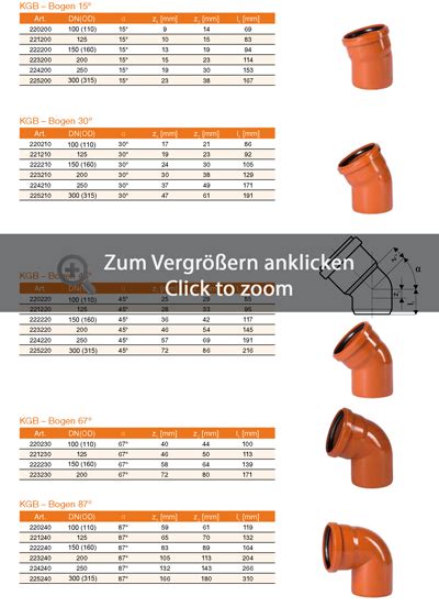 Ostendorf KG Bogen KGB Bogen KG System KG Formteil 15 87 Aus PVC U