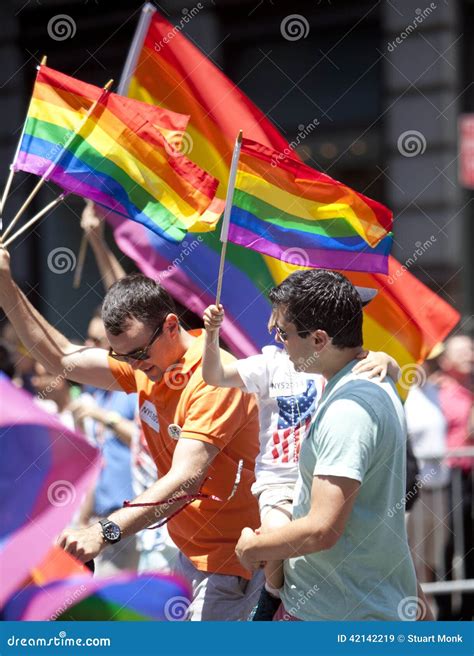 New York Gay Pride March Editorial Stock Image Image Of Activist
