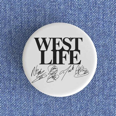 Westlife Signature Badge Magnet Nowstalgia