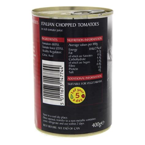 Epicure Italian Chopped Tomatoes In Rich Tomato Juice 400 G Online At