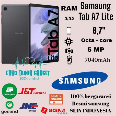 Jual SAMSUNG GALAXY TAB A7 LITE GARANSI RESMI SAMSUNG SEIN INDONESIA