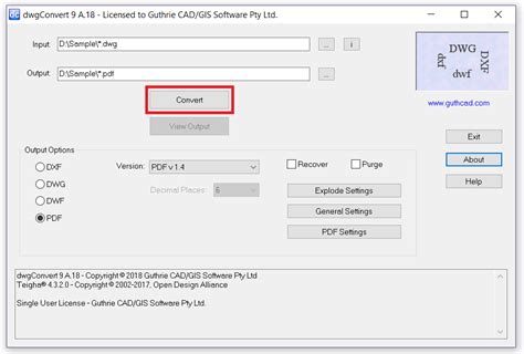 Batch Convert DWG To PDF For 2024 CAD Batch Command Guthrie CAD GIS