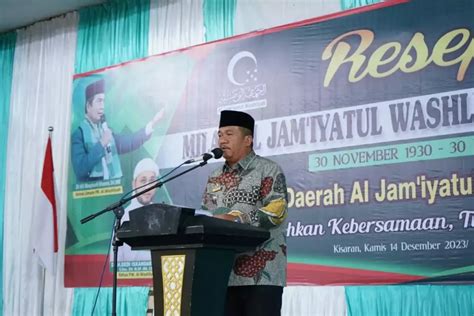 Wakil Bupati Asahan Ikuti Resepsi Hut Al Jamiyatul Washliyah Ke