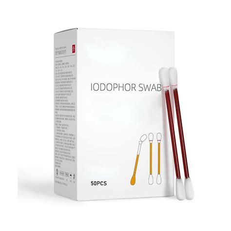 Disposable Medical Stick Cotton Swab Iodine Disinfection Outdoor Care