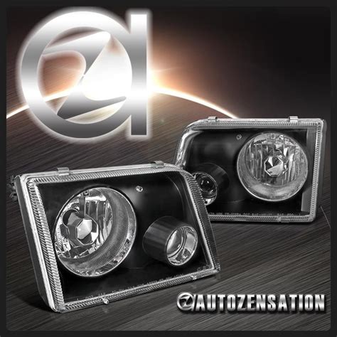 Buy 93 97 Ford Ranger Black Crystal Projector Headlights In California Us For Us 1899