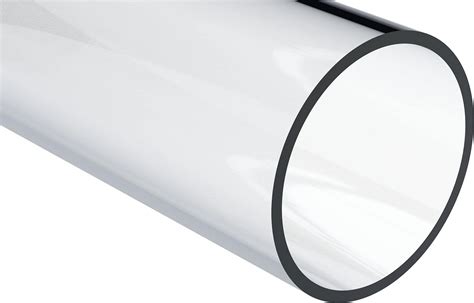 Polycarbonate Rigid Round Tube Clear 2 12 Id X 2 34 Od X 12 L