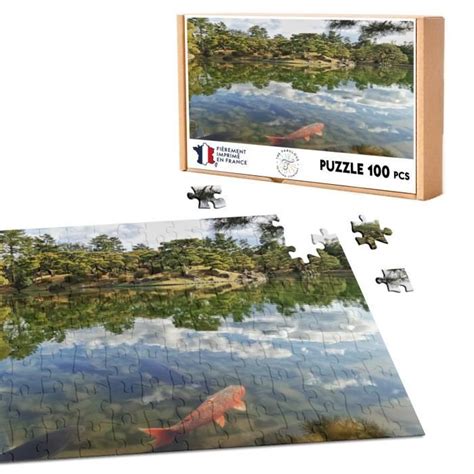 Puzzle Classique FABULOUS Carpes Koi Dans Un Lac Paisible 100