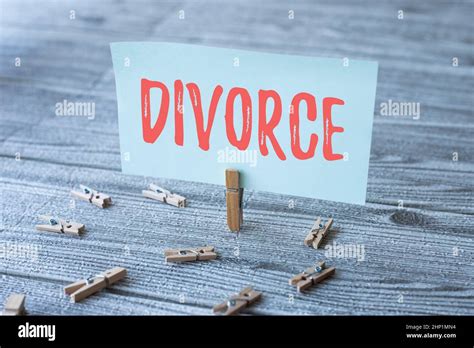 Conceptual Caption Divorce Business Approach Legal Dissolution Of