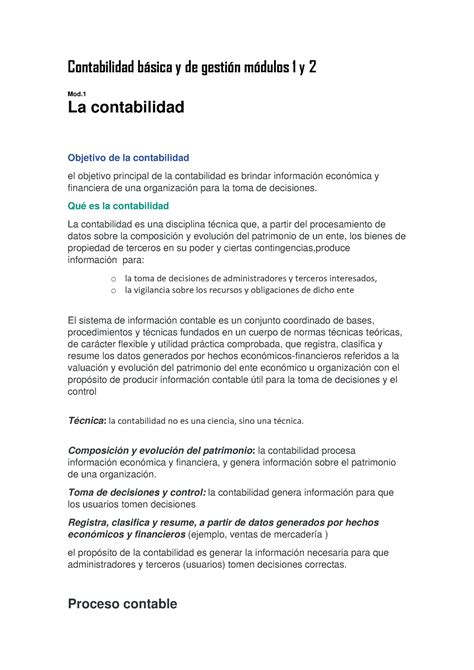 Contabilidad Bsc Y Gestion M Y M Contabilidad Bsica Y De Gesti N