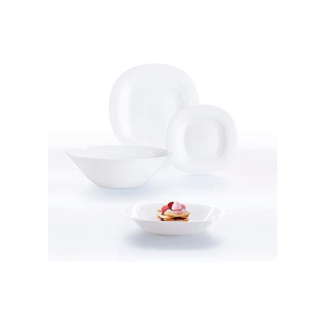 Set X Platos Luminarc Carine Blanco Playo Hondo Postre Regalos Alvear