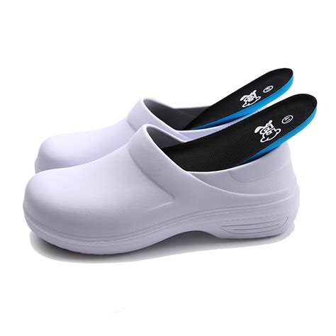 Fuloris White Nurse Clogs Slip Oil Resistant Chef Shoes Waterproof