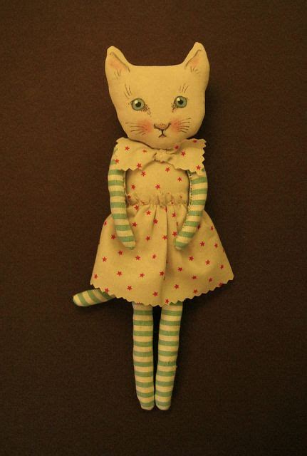 Cat Art Doll By Sandy Mastroni Ooak Art Doll Art Dolls Cat Doll