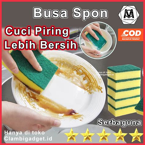 Jual Busa Spons Cuci Piring Spon Kotak Serbaguna Busa Cuci Piring Sabut