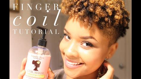 Finger Coil Tutorial Camille Rose Naturals Youtube