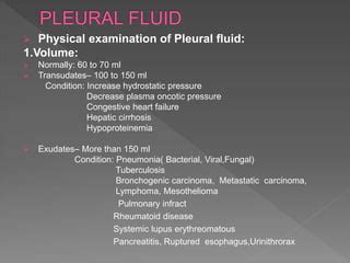 Pleural fluid | PPT