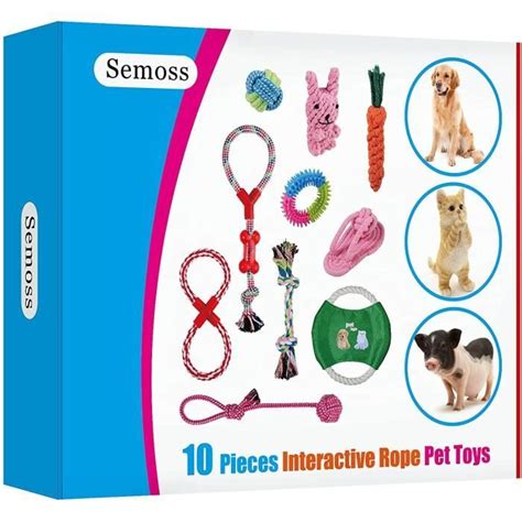 Lot De Jouets Pour Chien Durables Coton Corde Jouets Chiot