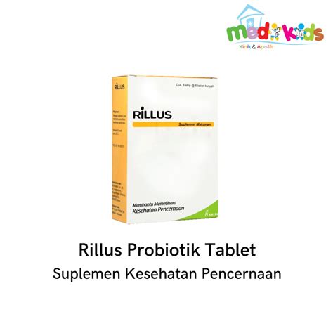 Jual Rillus Tablet Probiotik Pencernaan Strip Box Shopee Indonesia