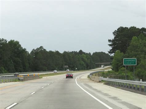 Georgia Interstate 16 Westbound Cross Country Roads