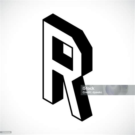 3d Letter R Logo Symbol Designvorlageelement Stock Vektor Art Und Mehr Bilder Von Alphabet