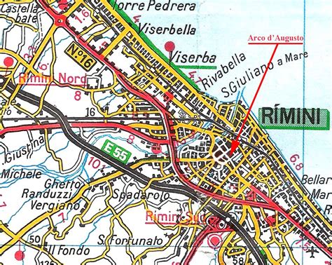 Varie Mappe Rimini Rn Arco D Augusto