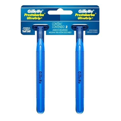 Aparelho de Barbear Gillette Prestobarba Ultragrip Azul 2 Lâminas