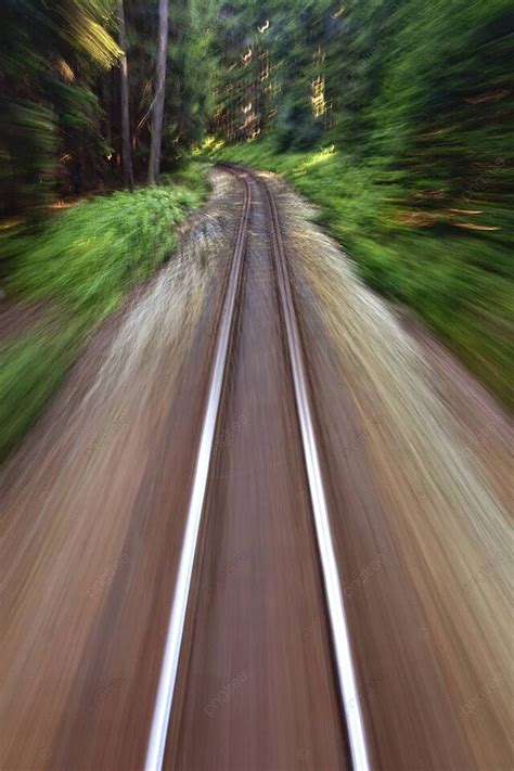 Jalur Kereta Api Ukuran Sempit Perjalanan Tidak Ada Kereta Api Foto