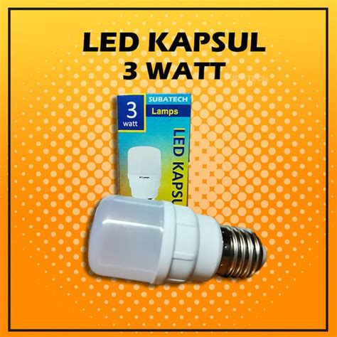 Jual LED Kapsul 3W 3 Watt Untuk Lampu Penerangan Hemat Energi Di Lapak