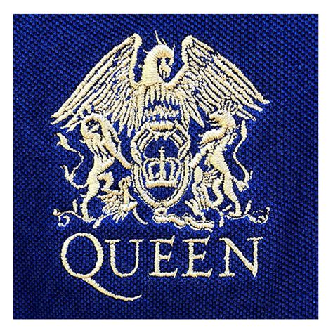 Queen 'Crest Logo' (Navy) Polo Shirt Â¦ Available at Eyesore Merch