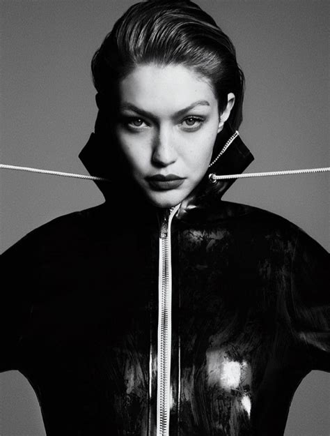 Gigi Hadid Vogue Japan 2018 Cover Black And White Photos