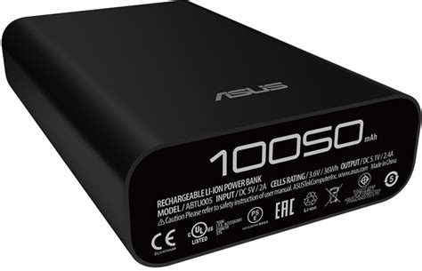 ASUS ABTU005 ZenPower 10050mAh Power Bank With USB Cable Black Power