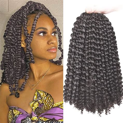 Bohemian Water Wave Passion Twist Crochet Passion Twist Braiding Hair Pre Twisted Ombre Ghana