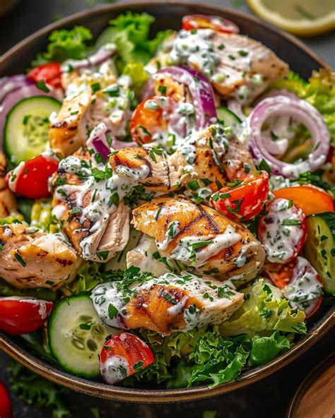 Mediterranean Delight Tzatziki Chicken Salad Recipe In 2024