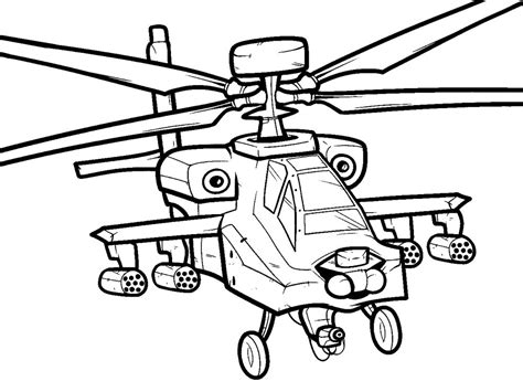 Helicoptero Dibujos Infantiles Para Colorear