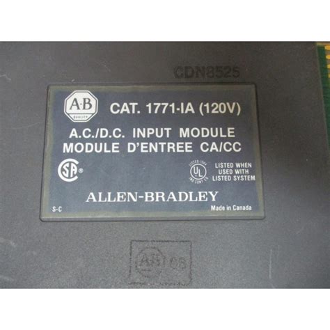 Allen Bradley Ia Module A A Cd C Input Used Mara Industrial